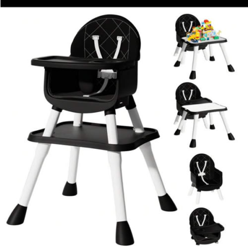 6 In 1 Baby High Chair Convertible Highchair For Babies And Toddlers Booster Seat For Kitchen Chair