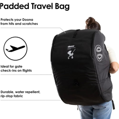 Doona Padded Travel Bag, Black