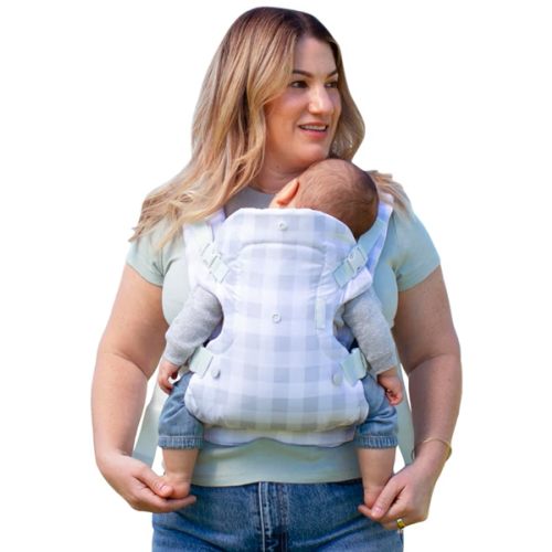 Infantino Flip Advanced 4-in-1 Baby Carrier - Ergonomic, Convertible, Face-in and Face-Out Front and Back Baby Carrier for Newborn to Toddler 8-32 lbs, Plaid