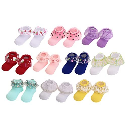 Toptim Newborn Baby-girls Socks and Bow Infant Toddler Ankle Socks