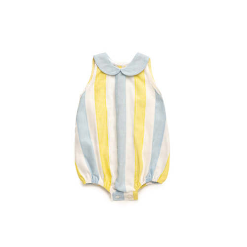 BABY STRIPED WITH COLLAR ROMPER – Lilileyba