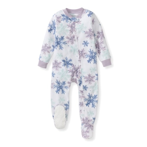 Snowflake Flurries polarbee™ Repreve® Fleece Pajamas – Burt's Bees Baby