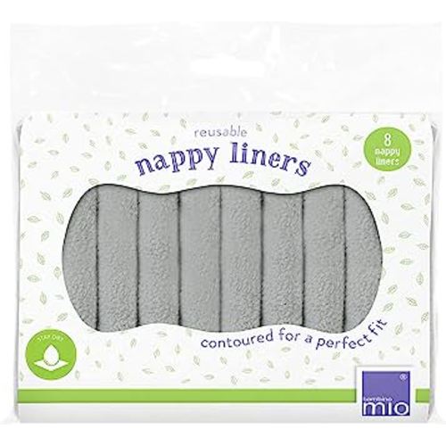 Bambino Mio Reusable Diaper Liners, 8 Pack