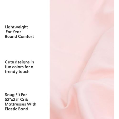 The Peanutshell 4-Pack Fitted Crib Sheet Set - Super Soft & Breathable Baby Girl Crib Sheets, Nursery Decor, Fit for Standard Mattress Cover- Whimsical Floral
