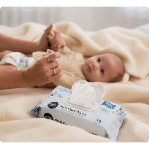 99% Pure Water Baby Wipes | 100% Plant-Based | Millie Moon