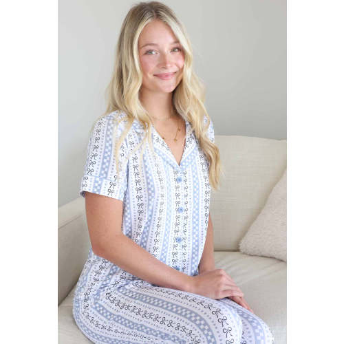 Women's Two Piece Flare Lounge Set | Bow Mama – Caden Lane