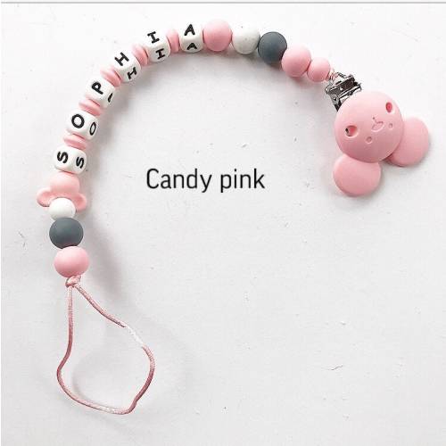 Mickey pacifier clip dummy clip food silicone BPA FREE pacifier holder personalize  paci clip