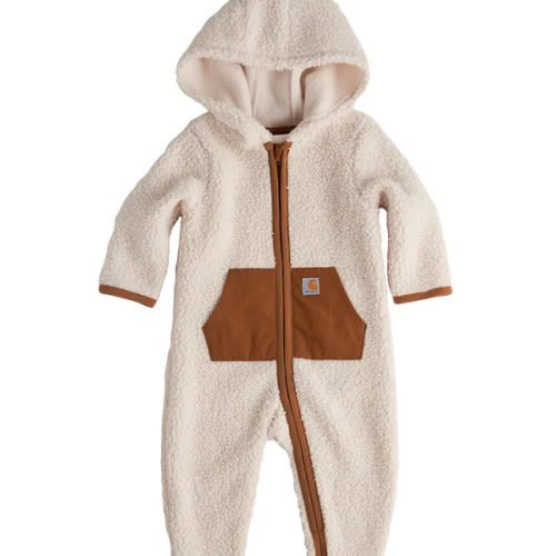 Boys' Long Sleeve Zip-Front Sherpa Coverall (Baby) | Fall Layering Clothing Essentials | Carhartt