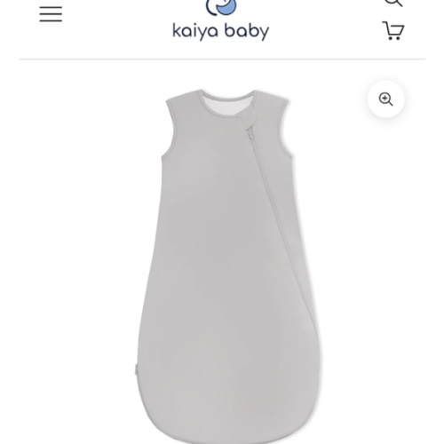 All Season Sleeveless Sleep Sack 1.0 TOG - Organic Cotton & Camel Wool - Stone Gray