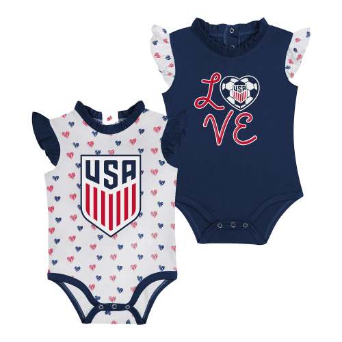 Infant USMNT Outerstuff Fearless 2-Piece Onesie Set