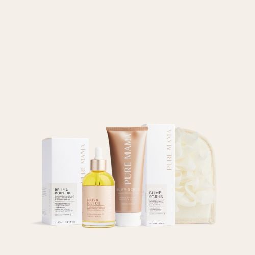 BUMP LOVE SET - Receive a FREE Body Scrub Mit – PURE MAMA Skincare USA