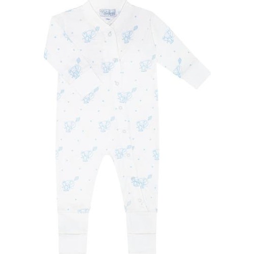 Blue Elephant Coverall - Baby, Newborn