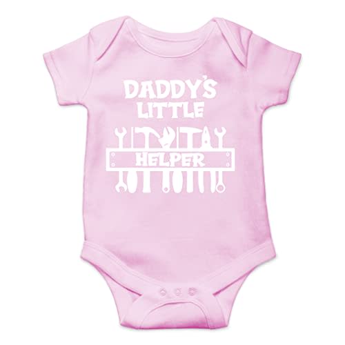 AW Fashions Daddy's Little Helper Baby Bodysuit Funny Cute Infant Romper Clothing Adorable Unisex Outfit