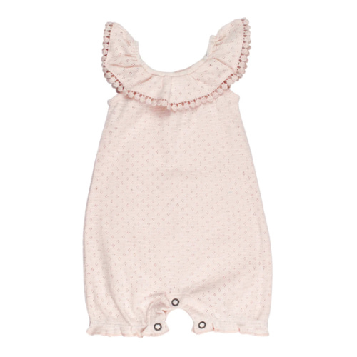 Cotton Candy | Organic Pointelle Bubble Romper – L'ovedbaby
