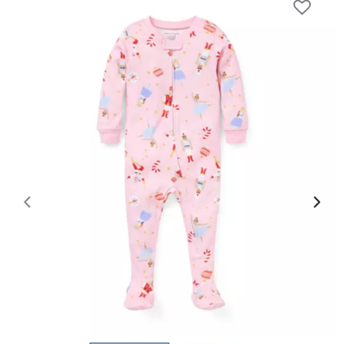Baby Pink Slippers Nutcracker Dreams Baby Good Night Footed Pajama In Nutcracker Dreams by Janie and Jack