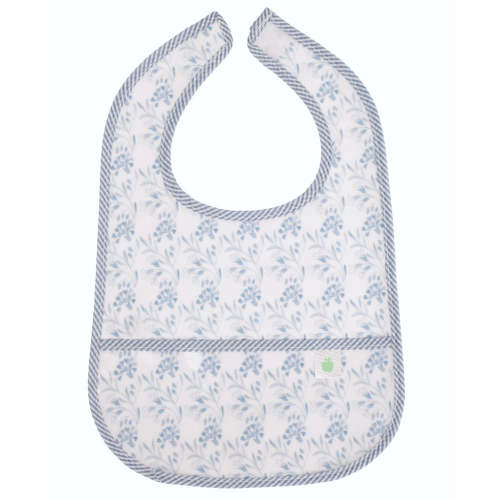 The Wipe It Bib in Navy Floral