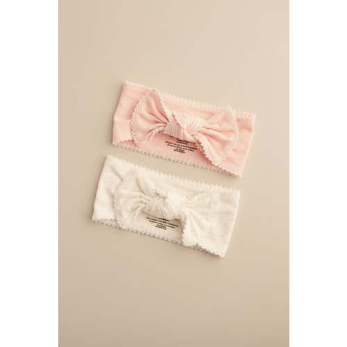 Picot Trim Knit Large Bow Headwrap | Caden Lane