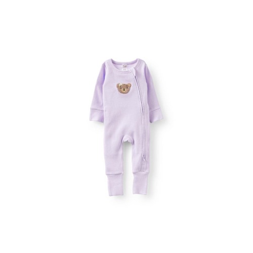 The Billie Long Sleeve Rib Romper, 0-3M
