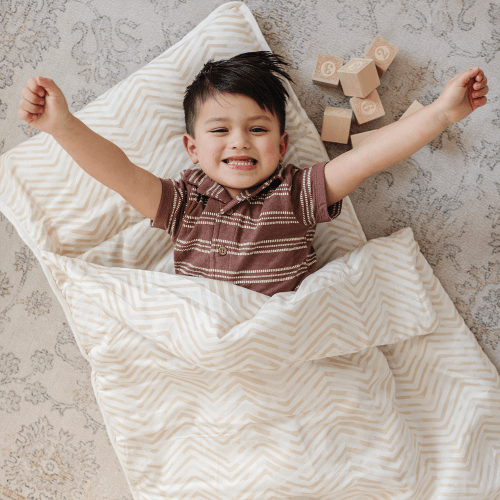 Organic Cozy Comfort Nap Mat - Herringbone