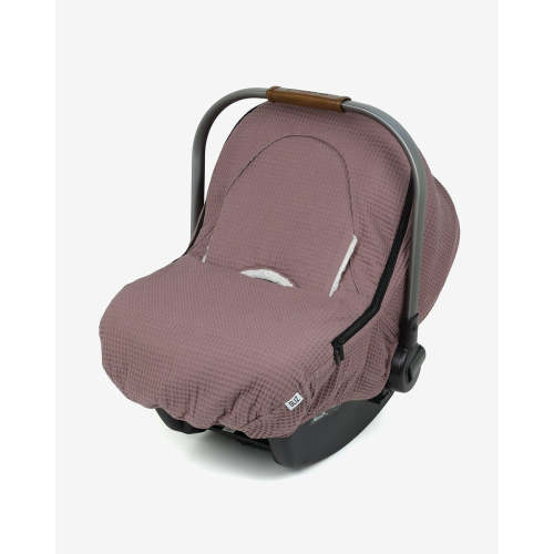 Gliz Design | Baby Car Seat Winter Covers | Waffle - Rose