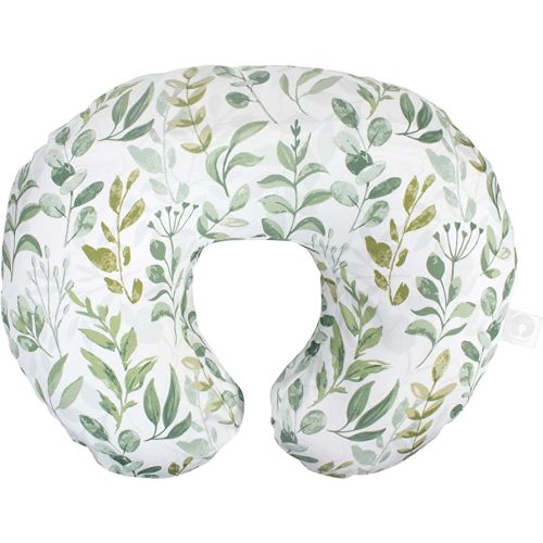 Boppy Original Nursing Pillow, Green Foliage, Ergonomic Nursing Essentials for Bottle and Breastfeeding, Firm Fiber Fill, with Removable Pillow Cover, Machine Washable