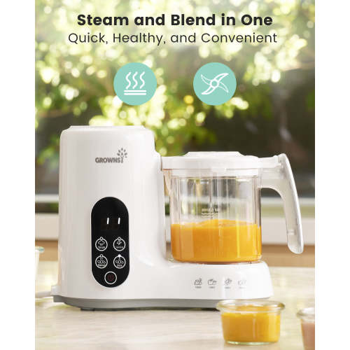 White Baby Food Maker | Steam & Blend | Nutri-Steaming – GROWNSY