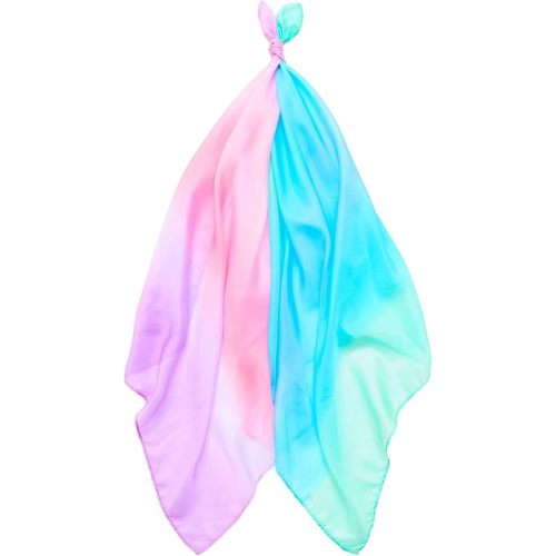 Sarah's Silks - Set of 2 Mini Playsilks, 100% Silk 21" Square Scarf for Dance, Movement and Pretend Play - Blossom and Sea