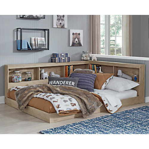 Oliah Full Bookcase Storage Bed