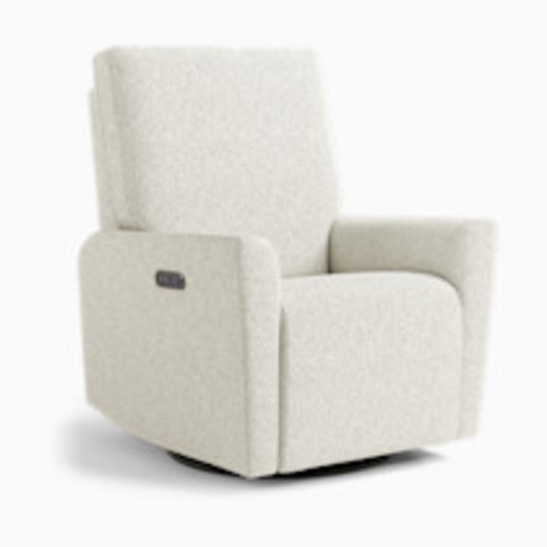 Storkcraft Santorini Deluxe Power Recliner Swivel Glider - Ivory Boucle