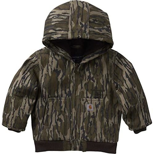 Carhartt Kid's CP8570 Canvas Insulated Hooded Camo Active Jac - Boys