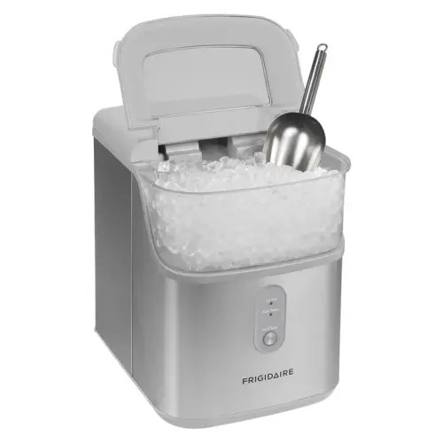 Frigidaire Crunch Countertop Nugget Ice Maker, 33 lbs, Stainless Scoop Included | Costco