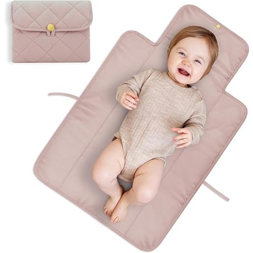 Portable Diaper Changing Pad - Soft and Easy to Clean Diaper Changing Mat for Babies - The Perfect Lightweight and Foldable Pad for Traveling