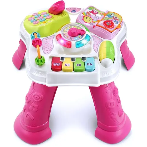 VTech Sit-to-Stand Learn and Discover Table, Pink