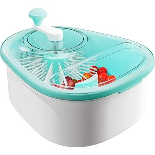 JOYMOOP Fruit Cleaner Spinner JOYLOOP, Large Fruit Washer Spinner, Fruit Cleaner Spinner with Fruit Washer Bowl, Vegetable Fruit Spinner Washer,Fruit and Vegetable Scrubber