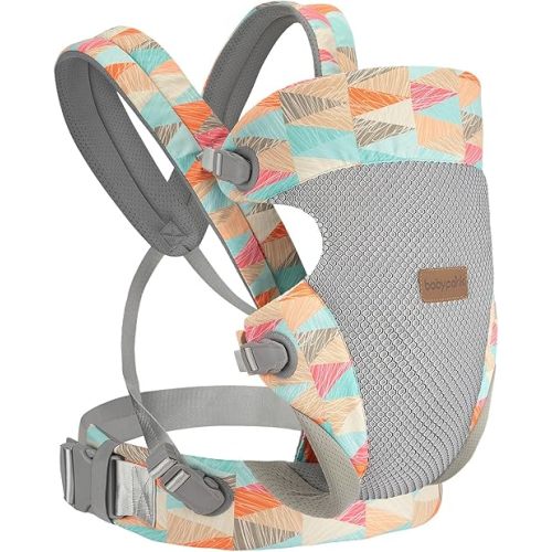 3-in-1 Baby Carrier Newborn to Toddler - Ergonomic(7.5-45lbs),Cozy Baby Carrier，Enhanced Lumbar Support，Easily AdjustableLightweight & Breathable Child Carrier (geometry)