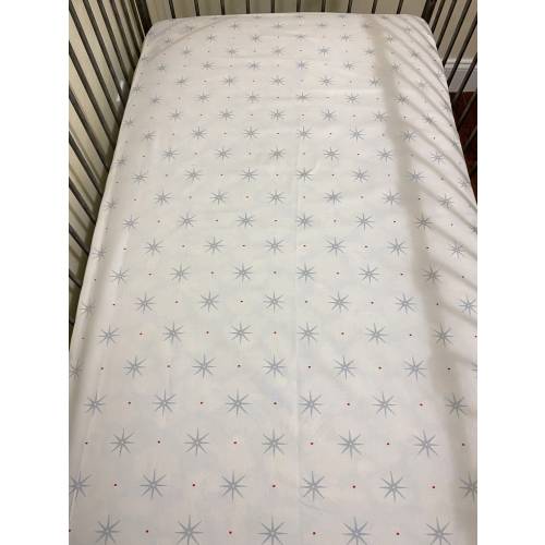 Americana Baby Crib Bedding: White, Blue, and Red Standard or Mini Crib Bedding - Choose Your Pieces