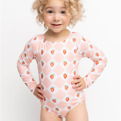 Mini Surfer Girl One Piece | Strawberry Check