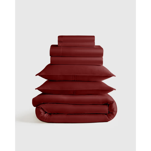 Bamboo Deluxe Bedding Bundle in Stone