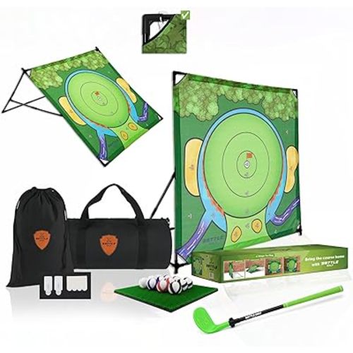 Indoor Chipping Game – The Original Portable Battle Golf Chipping Game for Dad's and Junior Golfers