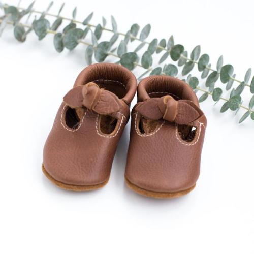 BOW Coffee T-Straps Baby and Toddler – Starry Knight Design