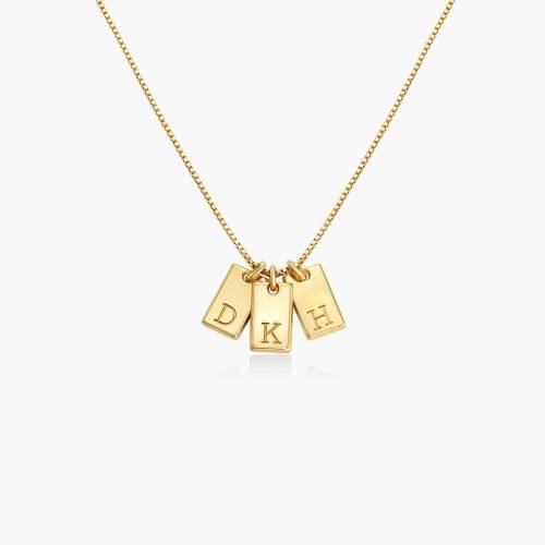 Willow Tag Initial Necklace - Gold