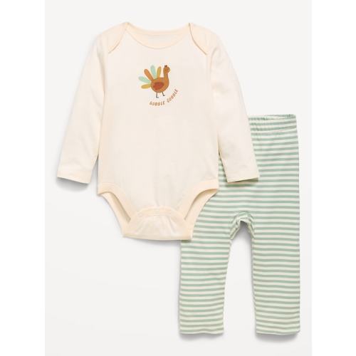 Long-Sleeve Bodysuit and Leggings Set for Baby