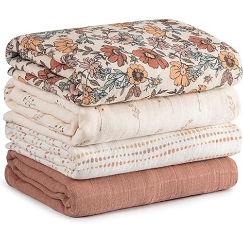 Muslin Swaddle Blankets | 4-Pack