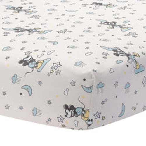 Moonlight Mickey Fitted Crib Sheet