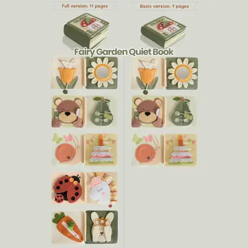 Snugibo™ - Personalized Quiet Book - Fairy Garden