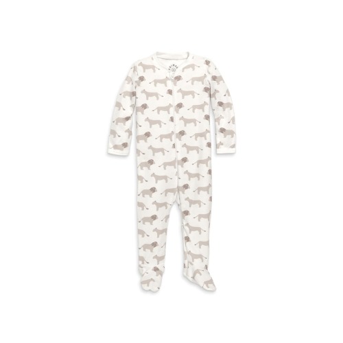Baby Organic Animal Friends Zip Footie