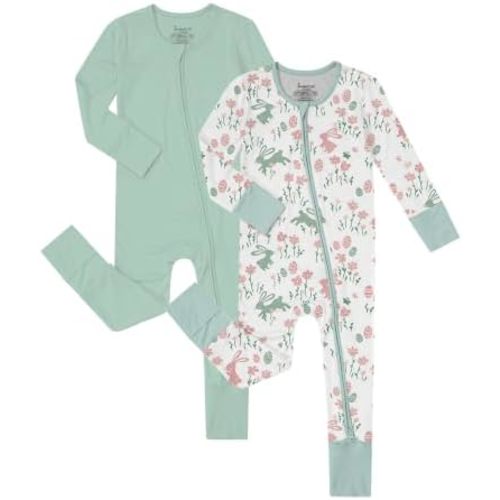 Jimonda Baby Zipper Pajamas, Unisex Footies& Footless Sleeper