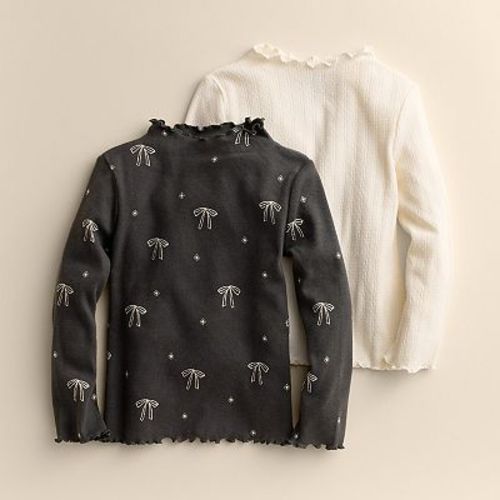 Baby & Toddler Girl Little Co. by Lauren Conrad 2-Pack Mock Neck Top Set
