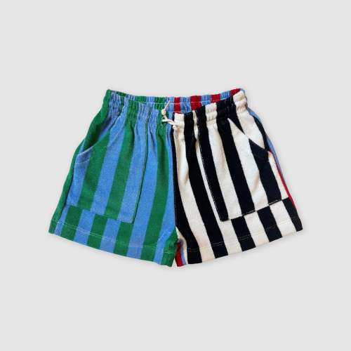 Terry Striped Shorts - Rainbow Kids Shorts | All Small Co. – All Small Co.