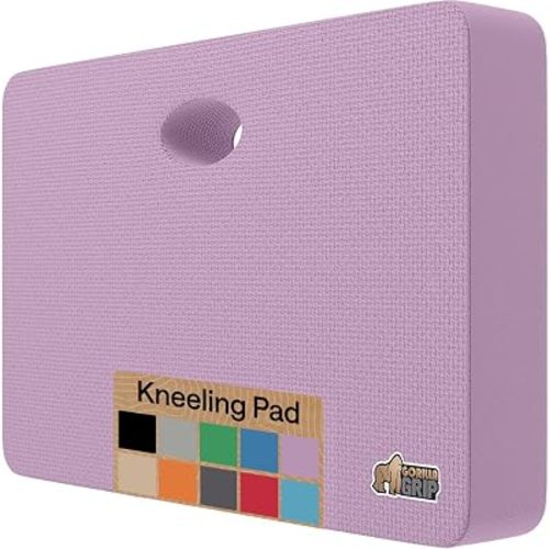 GORILLA GRIP® Extra Thick Foam Kneeling Pad for Gardening, 17.5x11 Purple